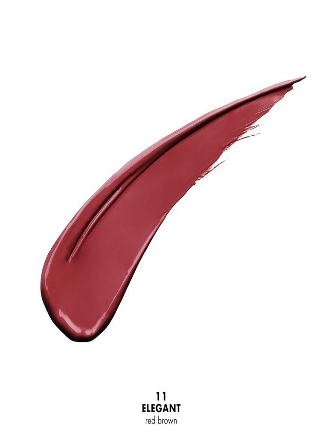 Milani Amore Satin Matte Lip Crème - Shade  Elegant | Long-Lasting, Lightweight, Velvet-Matte Finish | Hydrating, Full-Coverage Liquid Lipstick