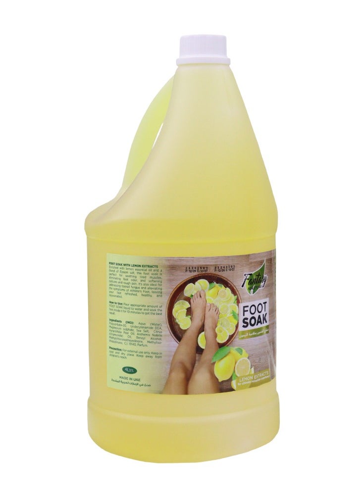 FANTASY FOOT SOAK LEMON EXTRACT 3.78 LIT