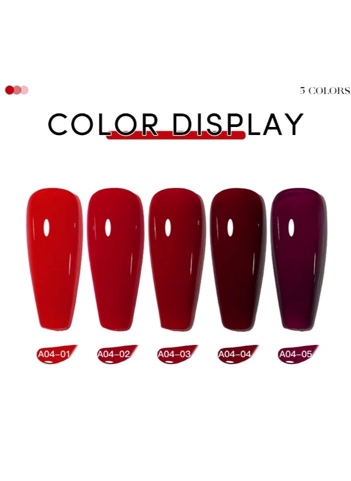 Dark Blood Red 15ML Nail Gel Polish Supplies Semi Permanent