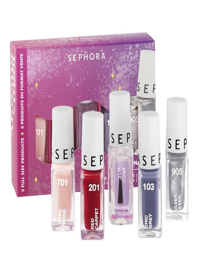 SEPHORA COLLECTION Moving Lights Nail Polish Set – Limited Edition, High-Shine, Long-Lasting, Quick-Dry Formula