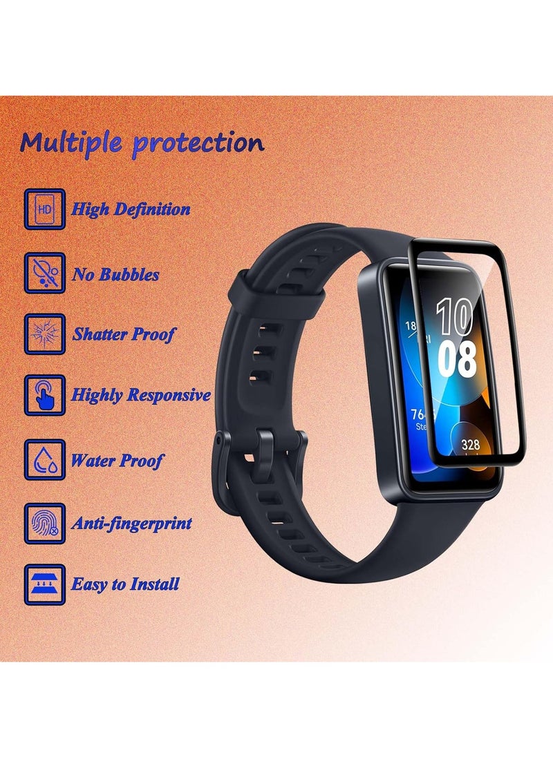 Screen Protector compatible with Huawei Band 8, No Bubbles, Anti-Scratch, 3D Curved, HD Screen Protector for Huawei Band 8