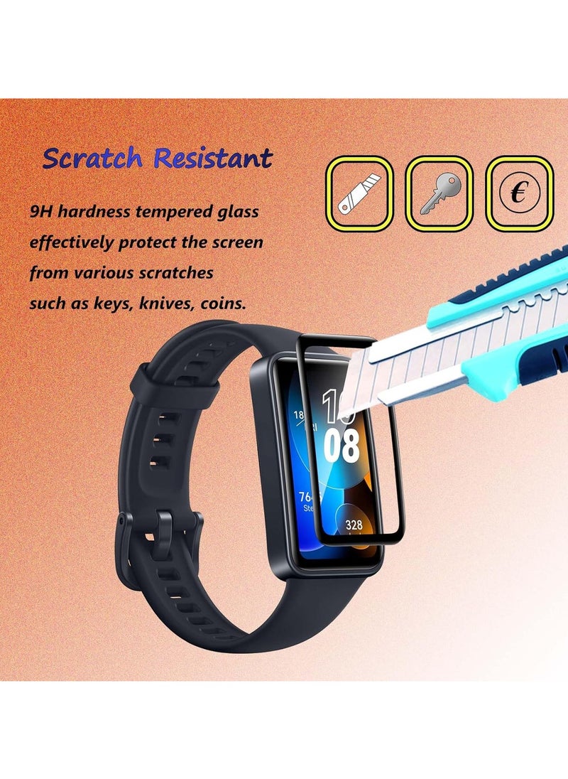 Screen Protector compatible with Huawei Band 8, No Bubbles, Anti-Scratch, 3D Curved, HD Screen Protector for Huawei Band 8