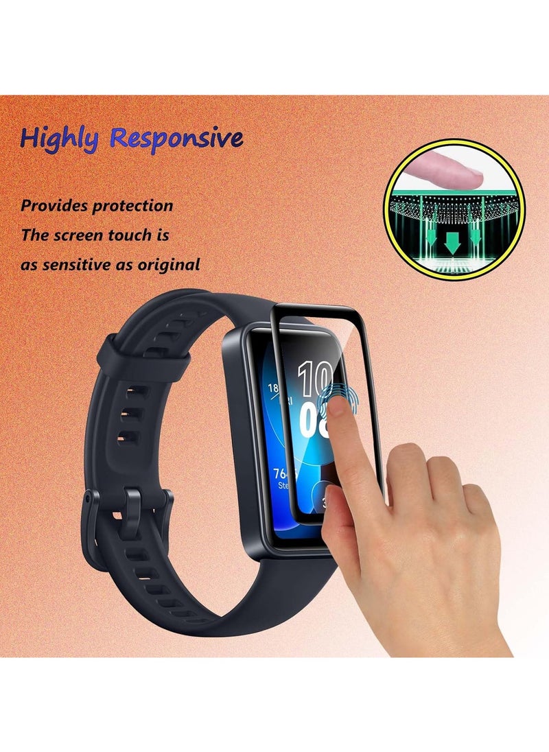 Screen Protector compatible with Huawei Band 8, No Bubbles, Anti-Scratch, 3D Curved, HD Screen Protector for Huawei Band 8