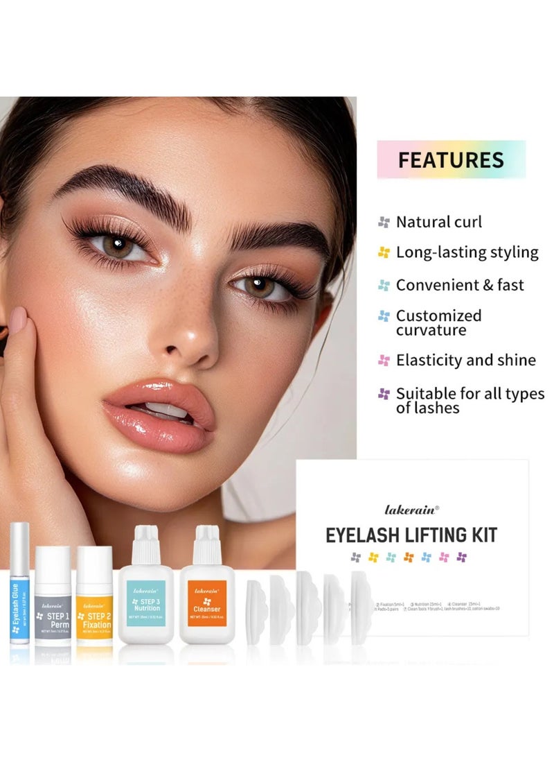 Eyelash Lifting Kit Long Lasting Styling Eyelash Lift and Perm Kit for Home and Professional Use Lash Lift and Curl Kit Lifting and Curling for Eyelashes Easy Use Lash Lifter Kit