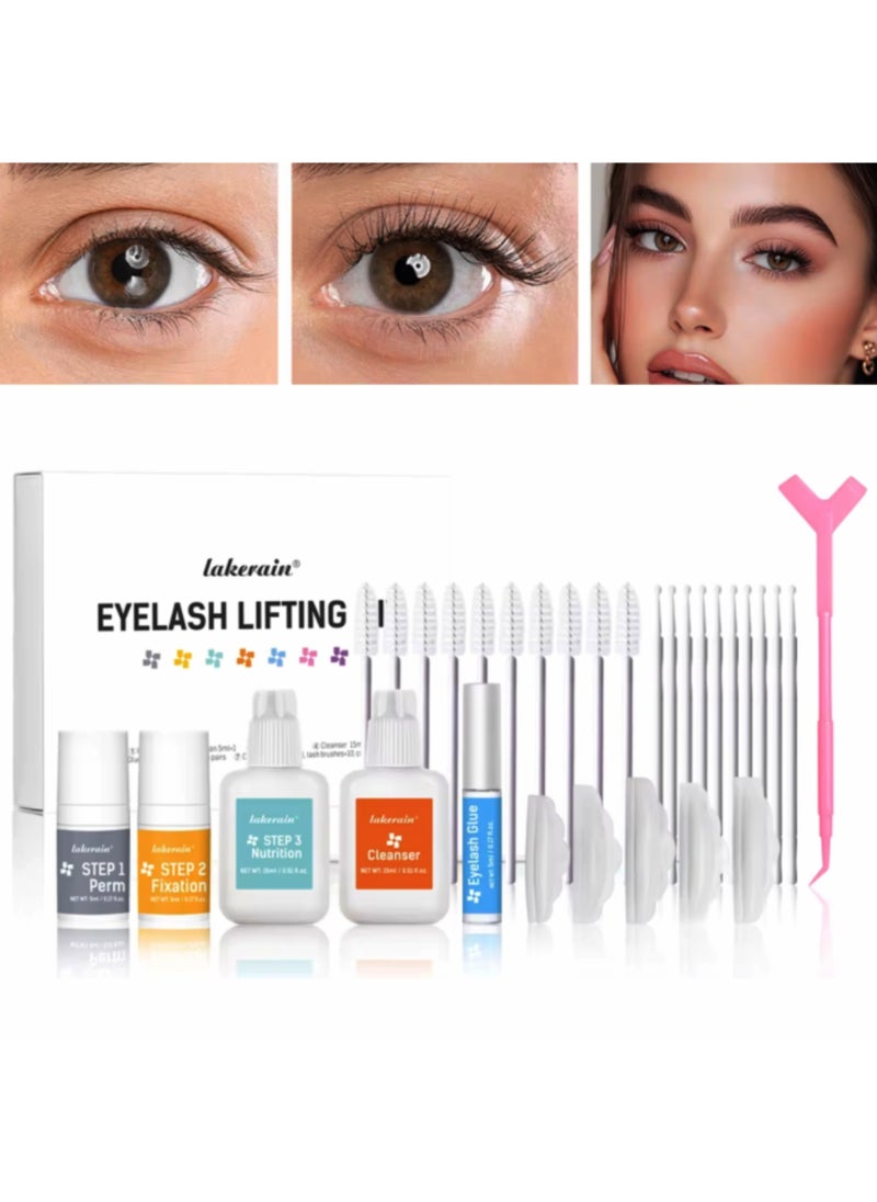 Eyelash Lifting Kit Long Lasting Styling Eyelash Lift and Perm Kit for Home and Professional Use Lash Lift and Curl Kit Lifting and Curling for Eyelashes Easy Use Lash Lifter Kit