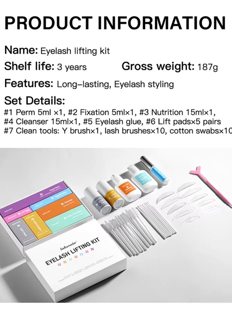 Eyelash Lifting Kit Long Lasting Styling Eyelash Lift and Perm Kit for Home and Professional Use Lash Lift and Curl Kit Lifting and Curling for Eyelashes Easy Use Lash Lifter Kit