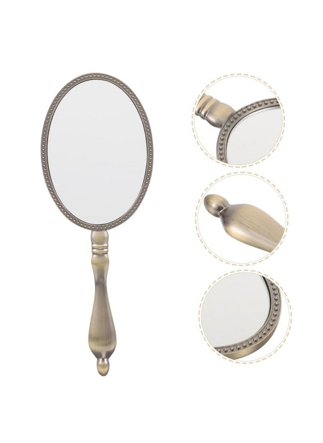 Make Up Mirror Vintage Mirror Women Hand Mirror Compact Mirror Portable Mirror Hand Mirror For Women Makeup Mirror Hand Mirror For Makeup Cosmetic Mirror Gift Travel Metal Handheld