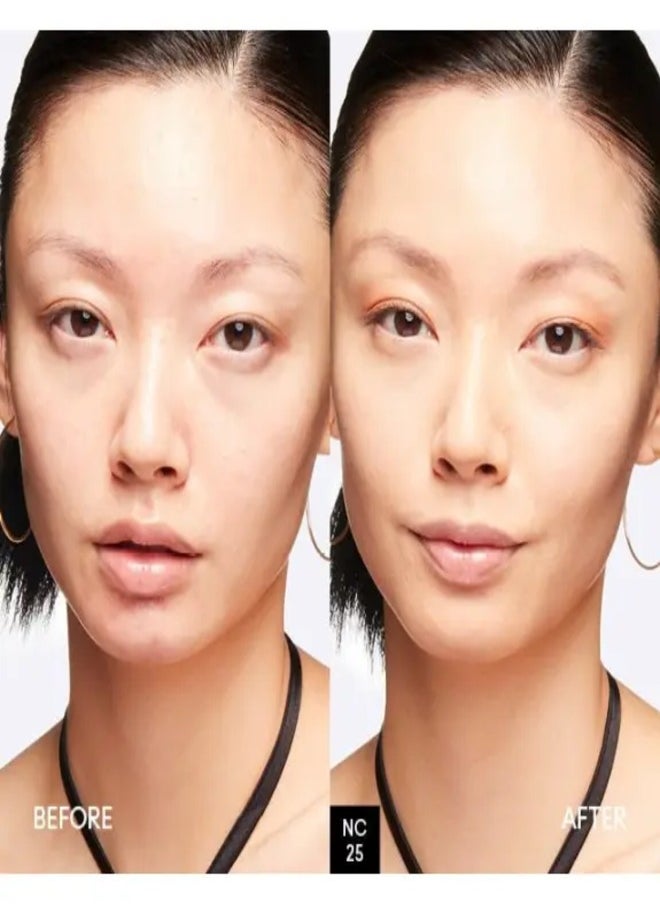 MAC Studio Fix Fluid SPF 15 Foundation NC25 – 24HR Long-Wear, Matte Finish, Oil Control, Medium-to-Full Coverage