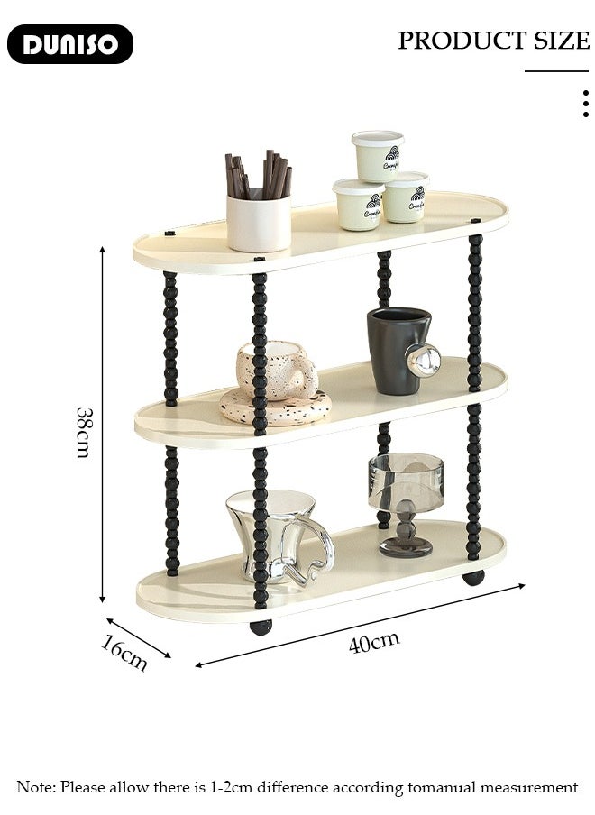 3-Tier Multi-Purpose Countertop Organizer,Countertop Coffee Cup Organizer, Bathroom Countertop Organizer,Perfume Skincare Countertop Makeup Organizer for Bedroom, Spice Rack Organizer for Cabinet