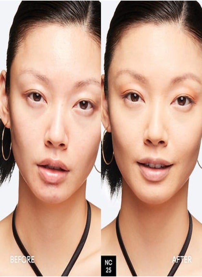 MAC Studio Fix Fluid SPF 15 Foundation NC25 – 24HR Long-Wear, Matte Finish, Oil Control, Medium-to-Full Coverage