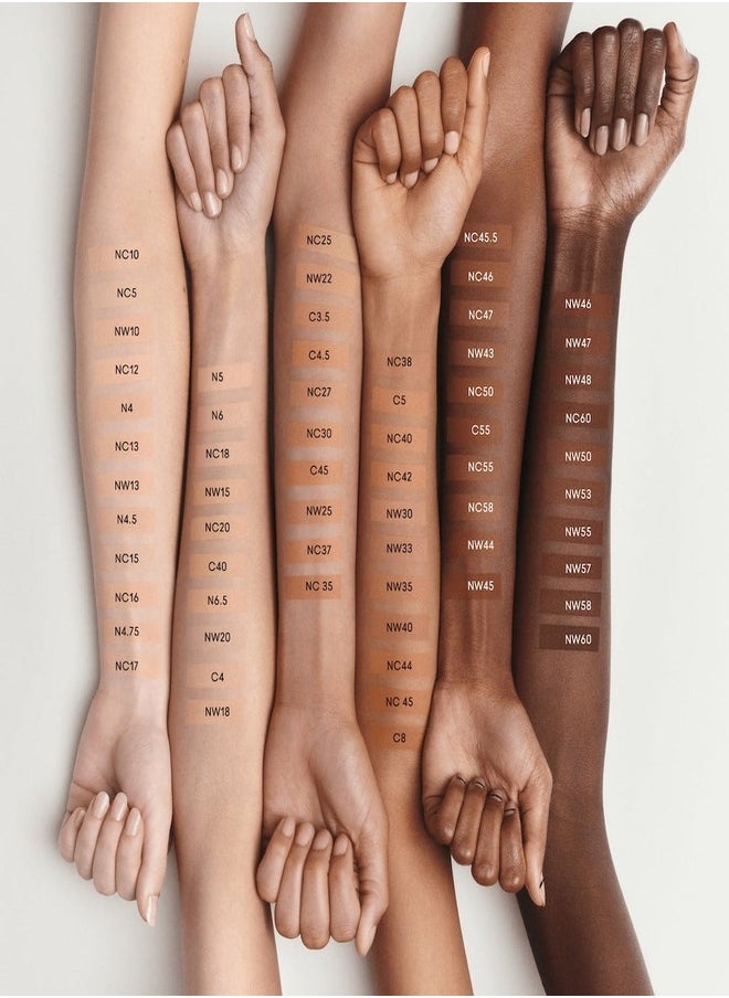 MAC Studio Fix Fluid SPF 15 Foundation NC35 – 24HR Long-Wear, Matte Finish, Oil Control, Medium-to-Full Coverage