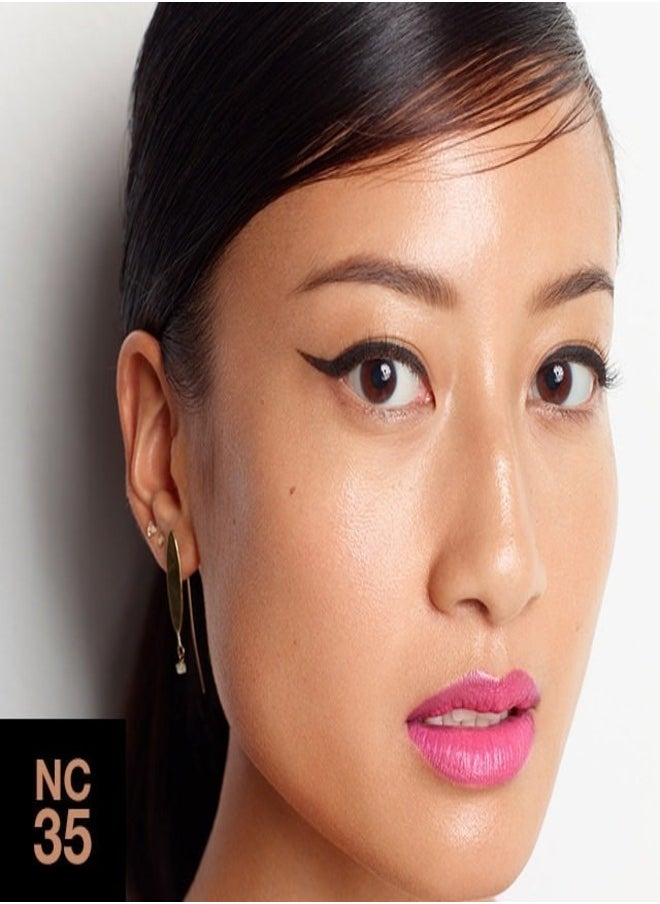 MAC Studio Fix Fluid SPF 15 Foundation NC35 – 24HR Long-Wear, Matte Finish, Oil Control, Medium-to-Full Coverage