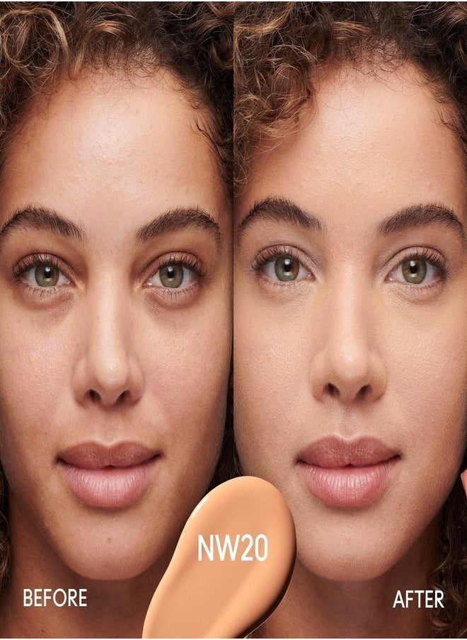 MAC Studio Fix Fluid SPF 15 Foundation NW20 – 24HR Long-Wear, Matte Finish, Oil Control, Medium-to-Full Coverage