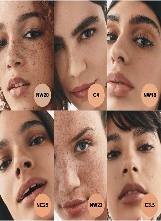 MAC Studio Fix Fluid SPF 15 Foundation NW20 – 24HR Long-Wear, Matte Finish, Oil Control, Medium-to-Full Coverage