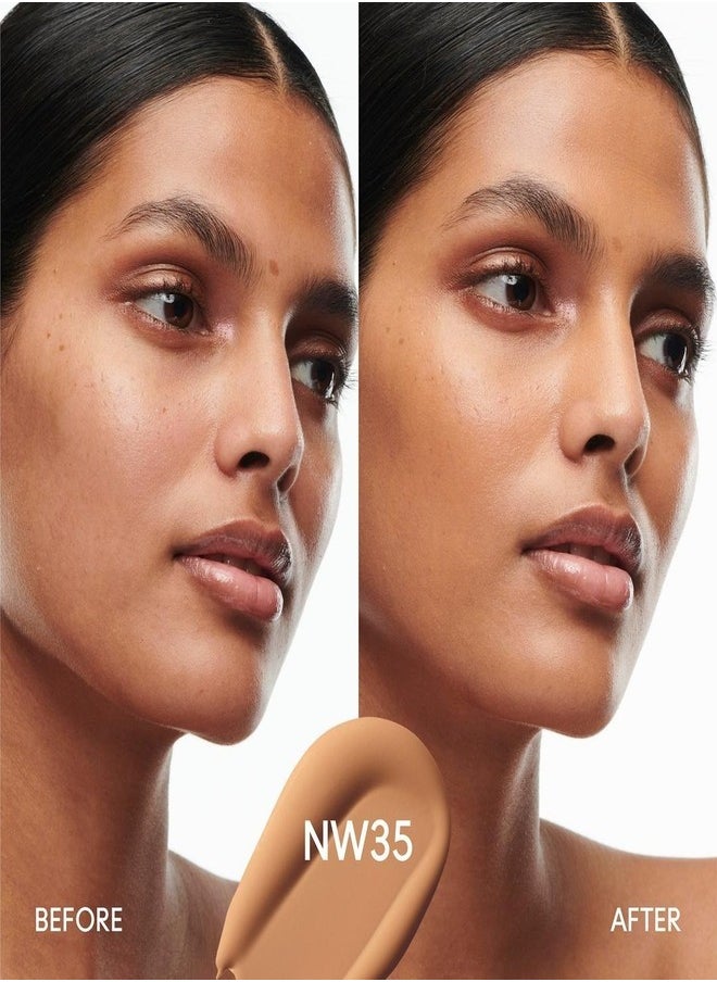 MAC Studio Fix Fluid SPF 15 Foundation NW35 – 24HR Long-Wear, Matte Finish, Oil Control, Medium-to-Full Coverage