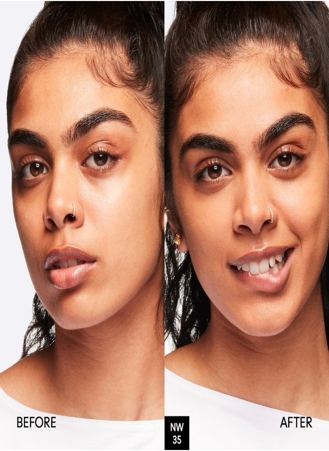 MAC Studio Fix Fluid SPF 15 Foundation NW35 – 24HR Long-Wear, Matte Finish, Oil Control, Medium-to-Full Coverage