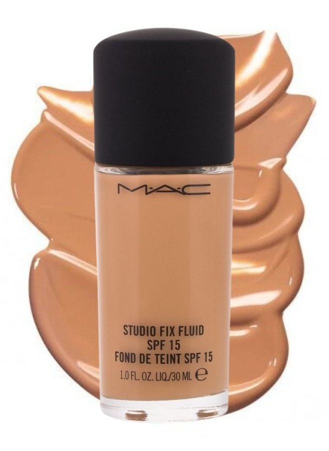 MAC Studio Fix Fluid SPF 15 Foundation NW35 – 24HR Long-Wear, Matte Finish, Oil Control, Medium-to-Full Coverage