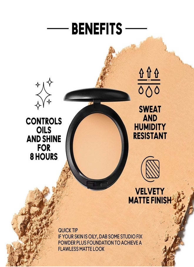 Mac Studio Fix Powder Plus Foundation - NC25 - Light Golden Beige With Golden Undertone for Light to Medium Skin 15g