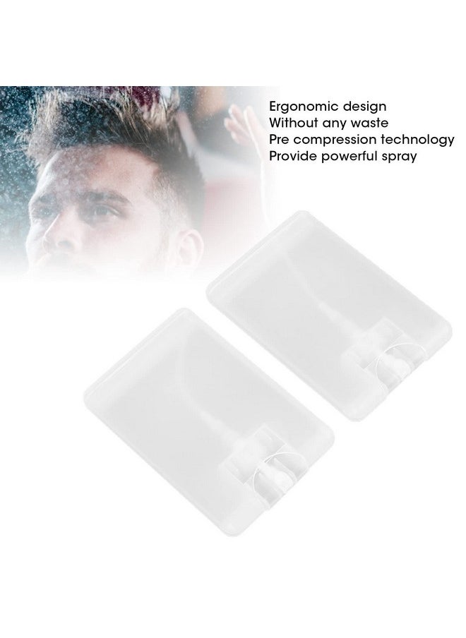 10Pcs 20Ml Card Type Fine Mist Bottles Refillable Perfume Spray Bottles,Portable Moisturizing Sprayer Box Empty Travel Bottle For Makeup Cosmetic Flat Atomizer Pump