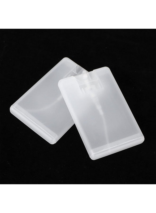 10Pcs 20Ml Card Type Fine Mist Bottles Refillable Perfume Spray Bottles,Portable Moisturizing Sprayer Box Empty Travel Bottle For Makeup Cosmetic Flat Atomizer Pump