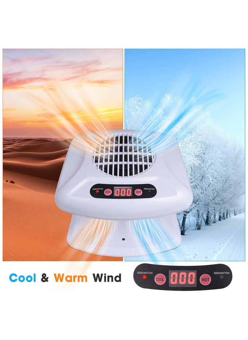 300W Single Fan Warmer Nail Dryer For Regular Nail Polish Hot And Cold Air Nail Dryer Fan Manicure Tools White