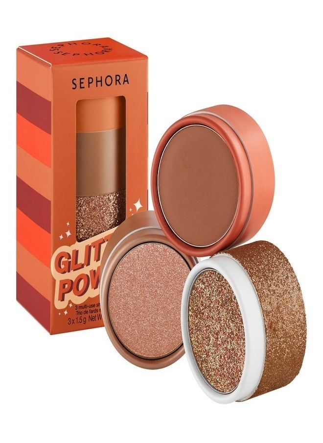 SEPHORA COLLECTION Glitter Power - 3 Multi-Use Shadows Wand Brown power (3x1.5g)