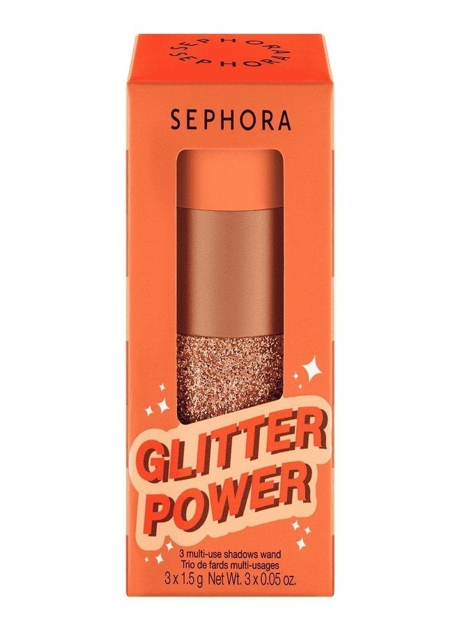 SEPHORA COLLECTION Glitter Power - 3 Multi-Use Shadows Wand Brown power (3x1.5g)
