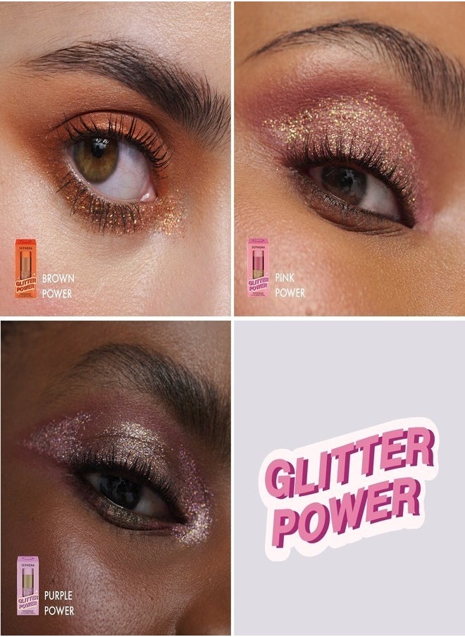 SEPHORA COLLECTION Glitter Power - 3 Multi-Use Shadows Wand Purple power (3x1.5g)