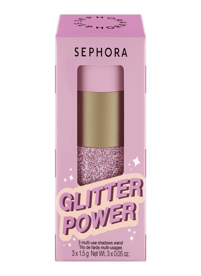 SEPHORA COLLECTION Glitter Power - 3 Multi-Use Shadows Wand Purple power (3x1.5g)