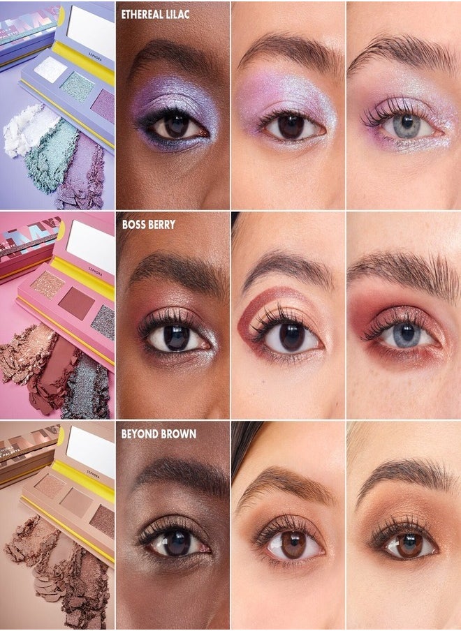 SEPHORA COLLECTION Mini Mix Eyeshadow Palette – Beyond Brown (Matte & Shimmer Finishes)