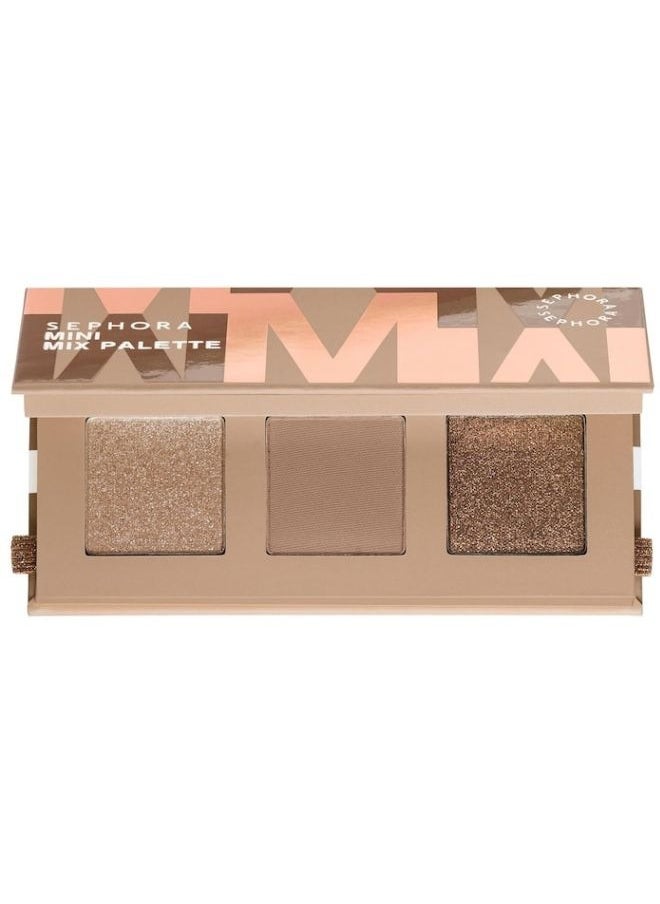SEPHORA COLLECTION Mini Mix Eyeshadow Palette – Beyond Brown (Matte & Shimmer Finishes)