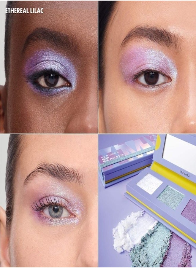 SEPHORA COLLECTION Mini Mix Eyeshadow Palette –  Ethereal Lilac (Matte & Shimmer Finishes)