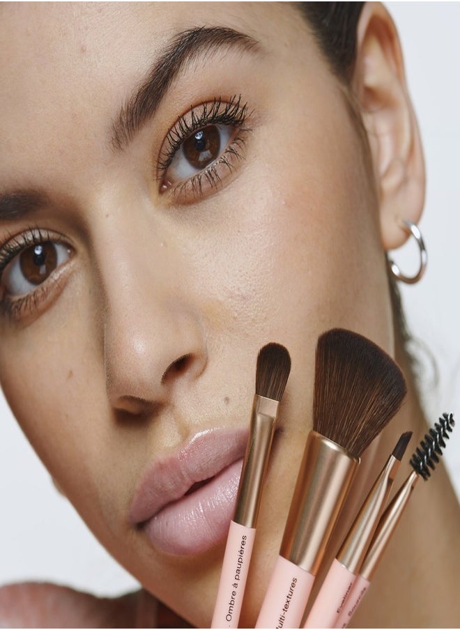 SEPHORA COLLECTION Set of Travel Brushes Vegan - Face, Eye and Eyebrow Brushes