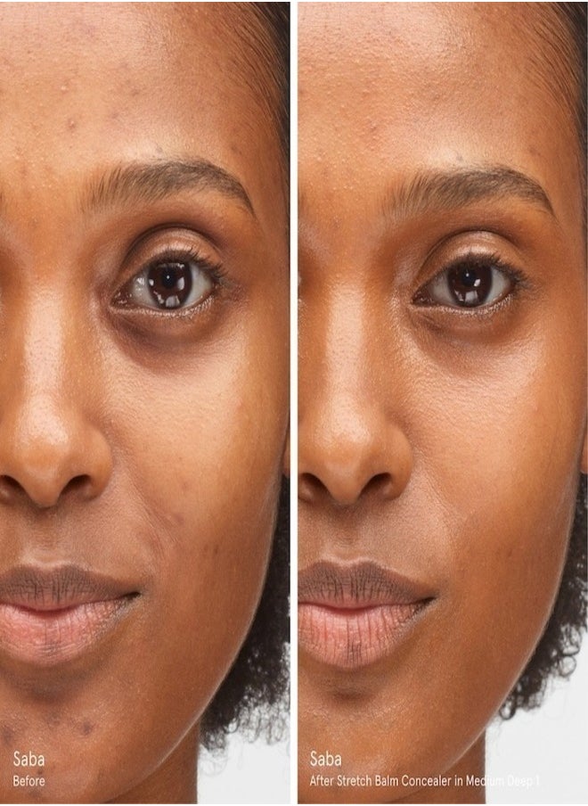 Glossier Stretch Balm Concealer - Dewy Buildable Coverage , Medium Dark 1 - golden base tone 4.8g