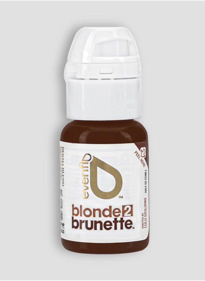 Evenflo Blonde 2 Brunette Eyebrow Pigment Set Premium Spmu Pigment For Natural, Long-Lasting Brow Colors 4pcs 15Ml