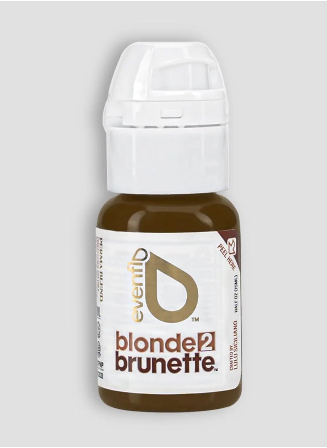 Evenflo Blonde 2 Brunette Eyebrow Pigment Set Premium Spmu Pigment For Natural, Long-Lasting Brow Colors 4pcs 15Ml