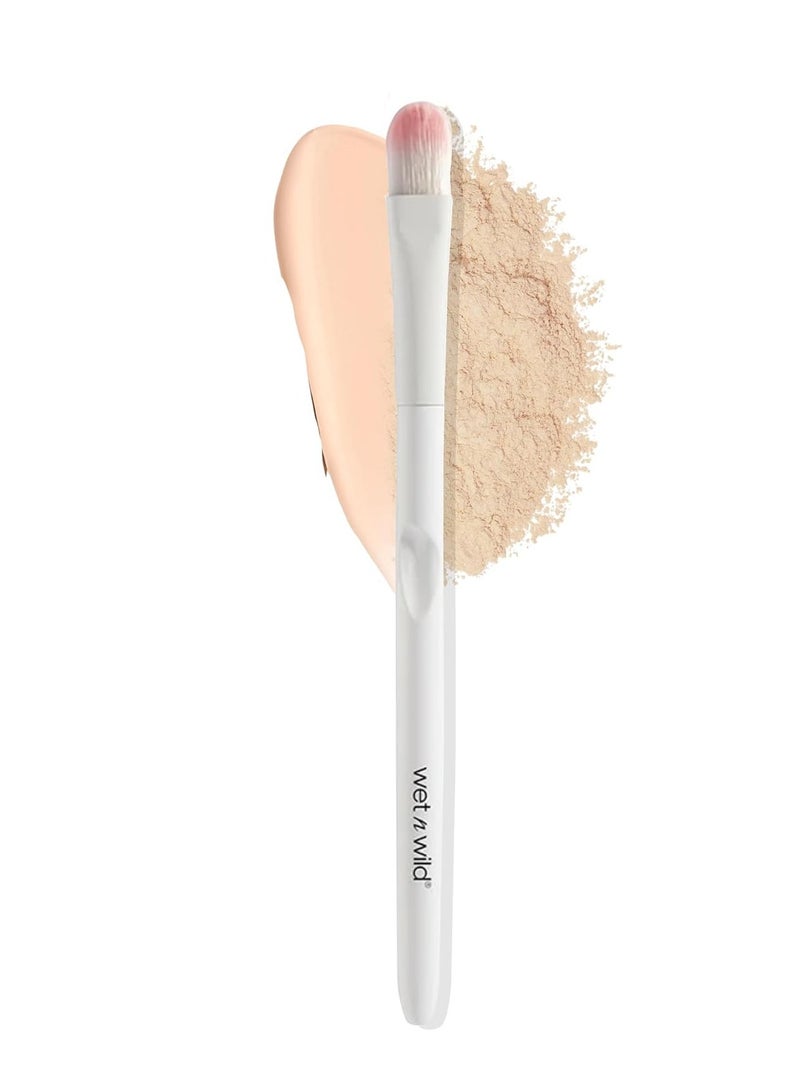 Concealer Brush, Under Eye & Brow Blending for Large Max Coverage, Ergonomic Handle for Comfortable Precision Control , Cruelty-Free & Vegan Large Concealer