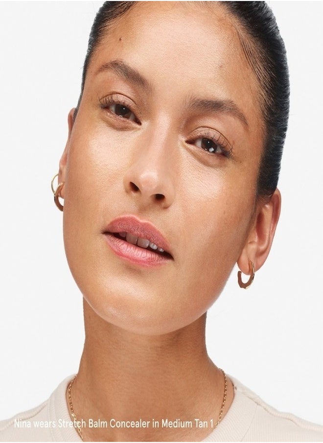 Glossier Stretch Balm Concealer - Dewy Buildable Coverage , Medium Tan 1 - olive base tone 4.8g