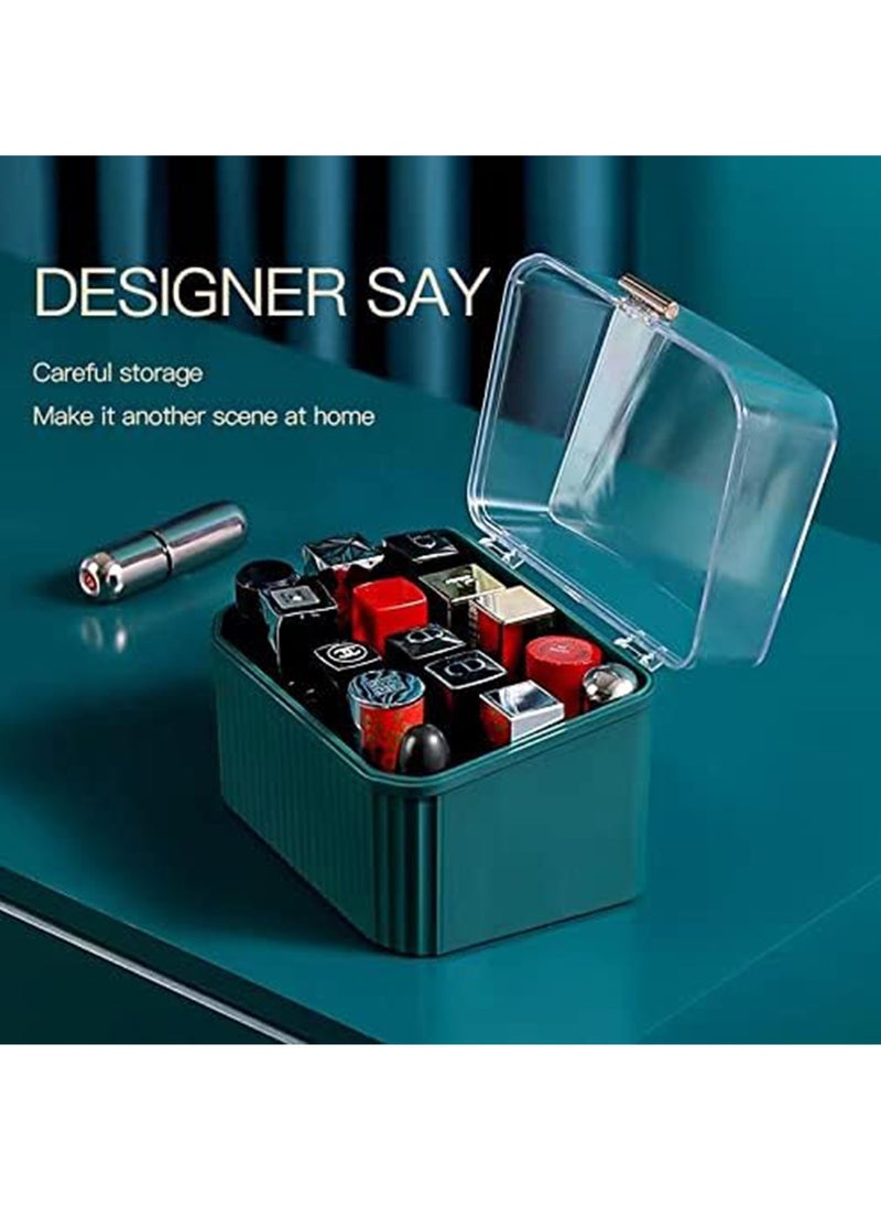 Makeup Organizer with Drawers and Brush Organizer Dust Water Proof Cosmetics Storage Display Case