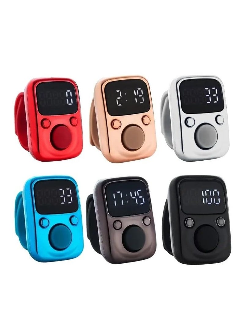 Electric Finger Tally Counter with LED Display: Enhanced Digital Counting for Precision and Ease, Red