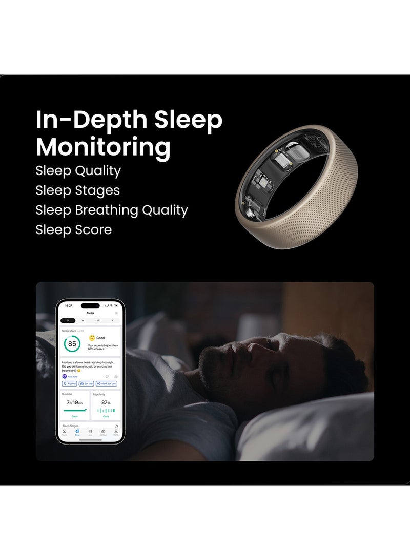 Helio Smart Ring Watch By Day, Ring By Night Titanium 8