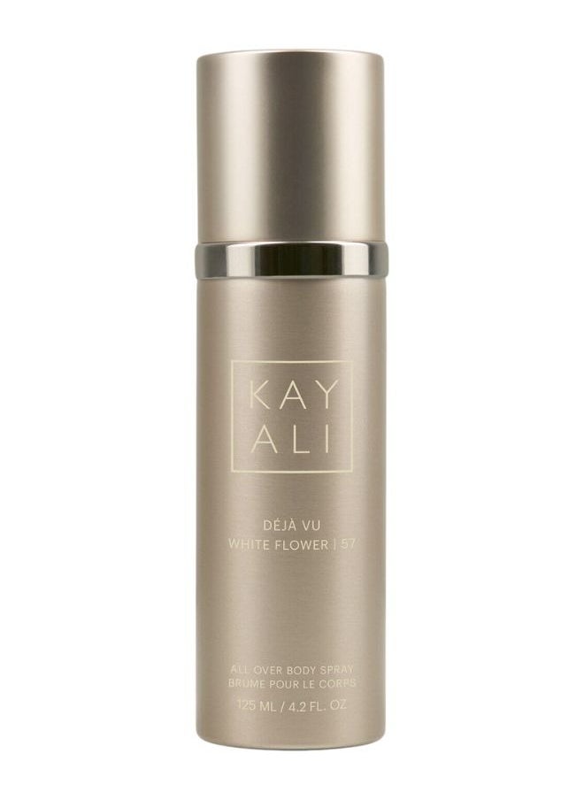 KAYALI Déjà Vu White Flower | 57 All Over Body Spray, 125ML – Luxurious Fragrance Mist with White Floral, Jasmine, Gardenia, and Vanilla Notes for a Delicate and Long-Lasting Scent