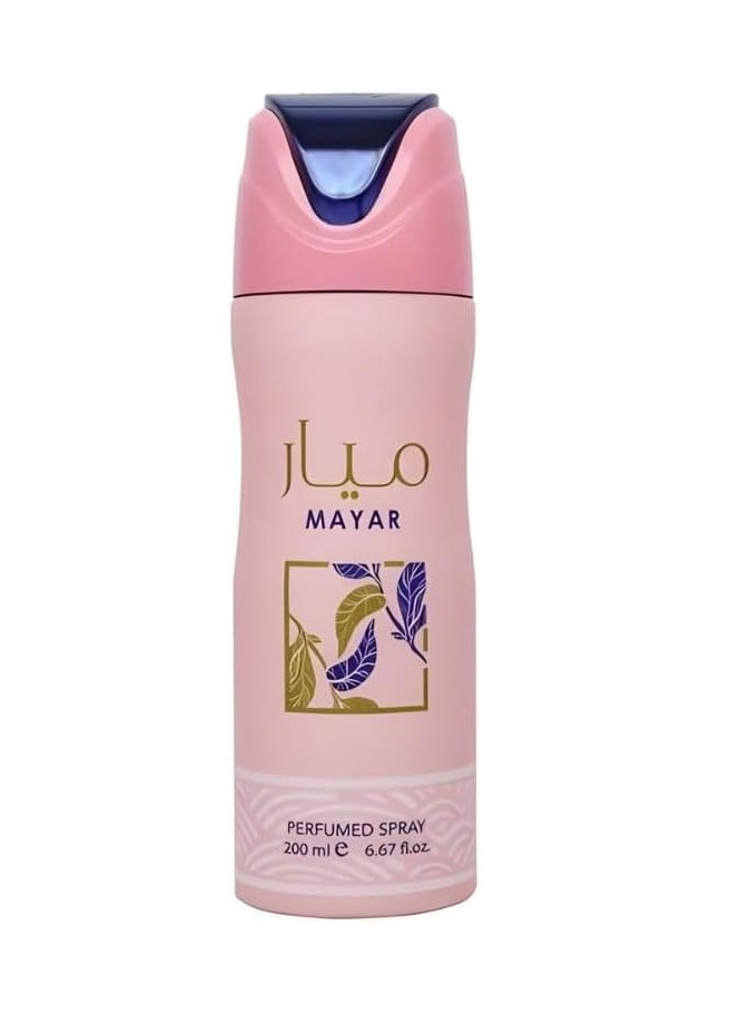 Lattafa Mayar Perfumed Deodorant For Women 200ml (Pack of 6)