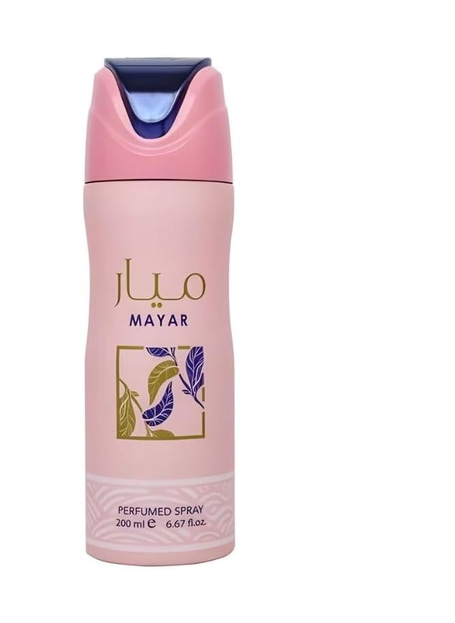 Lattafa Mayar Perfumed Deodorant For Women 200ml (Pack of 6)