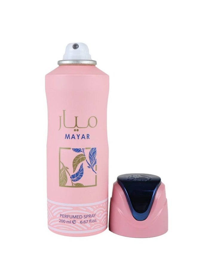 Lattafa Mayar Perfumed Deodorant For Women 200ml (Pack of 6)