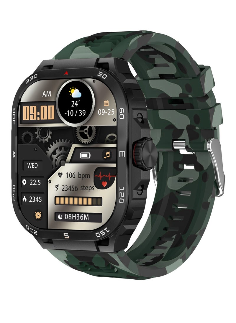 Smart Watches for Men (Answer/Make Calls) 2.1 Ultra Fitness Smart Watch for Android and iPhone, Waterproof Fitness Tracker with Blood Pressure/Stress/Heart Rate/Sleep/100+ Sport Modes, Watches for Men