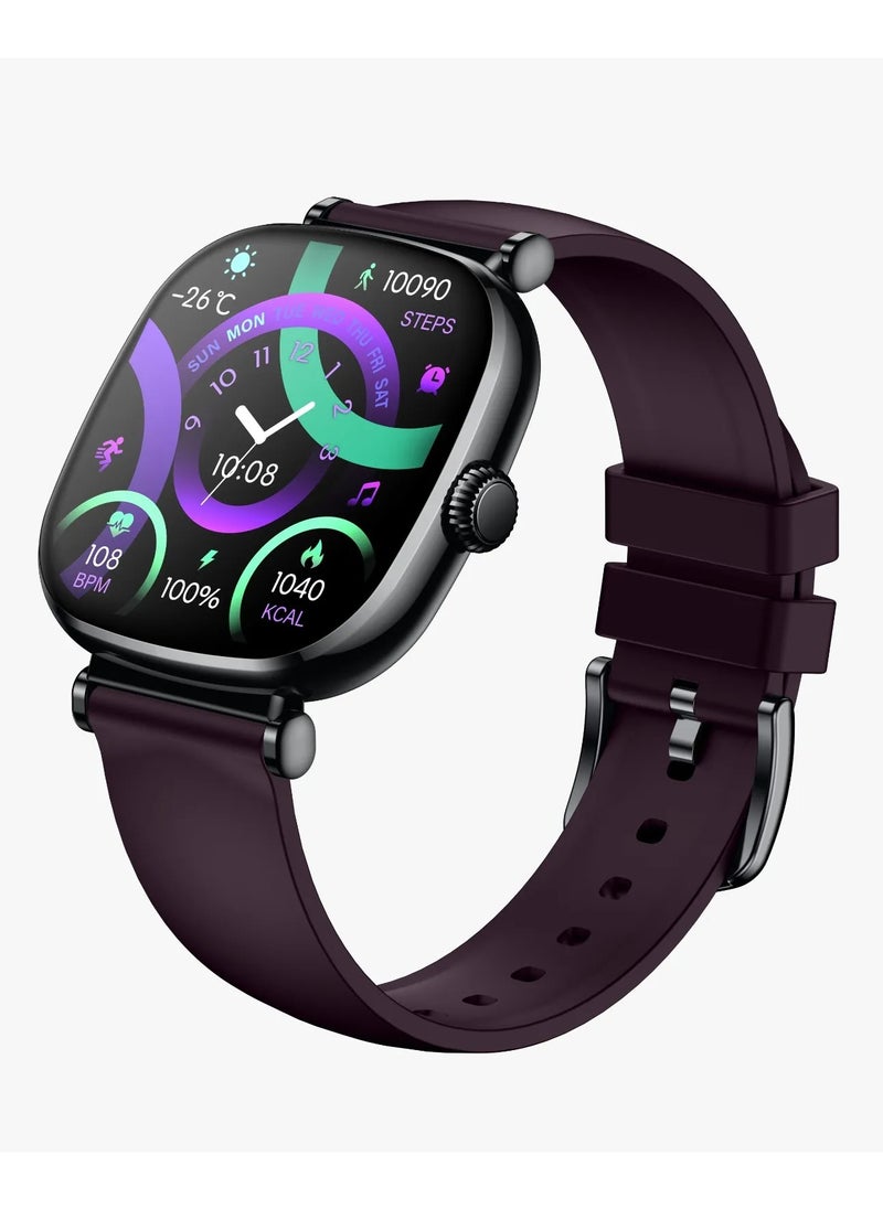 Princess Smart Watch with AMOLED Display and Extra Strap / Customizable Dials / Always-on display / Music Control / Raise Wrist Wake Screen / Volume Control / Remote Camera / Sleep Monitoring / GL-SWA38 - Glossy Black