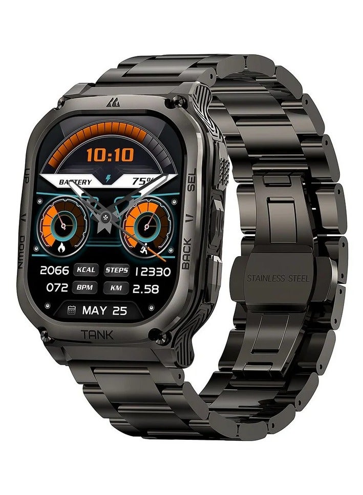 Tank M3 Smartwatch, GPS, Bluetooth Calling | Shockproof & 5ATM Waterproof up to 50 meters | 1.85