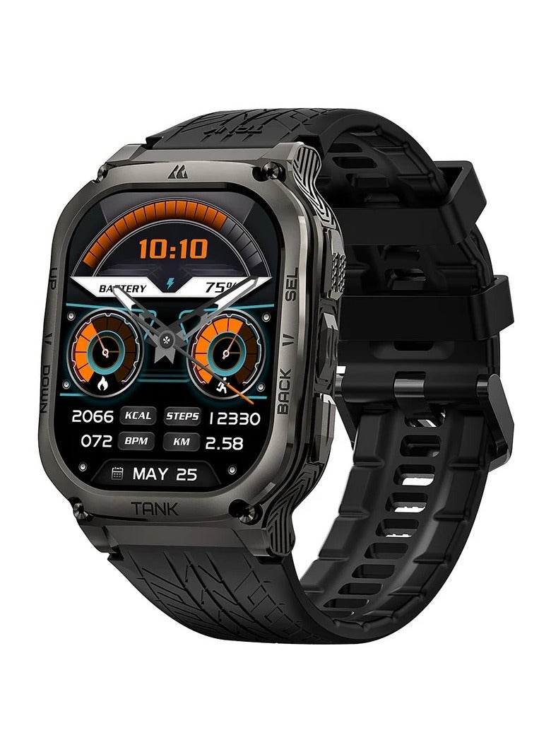 Tank M3 Smartwatch, GPS, Bluetooth Calling | Shockproof & 5ATM Waterproof up to 50 meters | 1.85