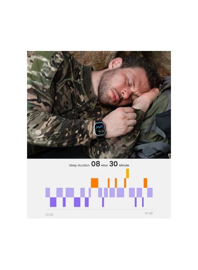 Tank M3 Smartwatch, GPS, Bluetooth Calling | Shockproof & 5ATM Waterproof up to 50 meters | 1.85